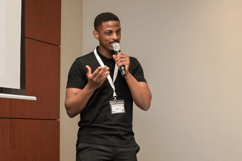 Phelelani Mkhize delivering keynote at API Summit Cape Town